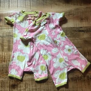 Twin set baby girl floral pajamas 6-12m baby gap